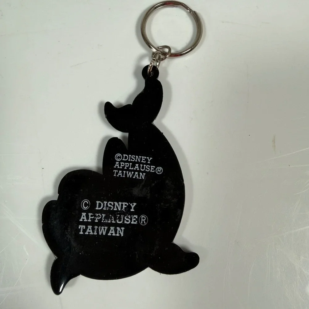 Disney Spot The Whale Keychain Gray Vintage Applause Bag Charm Little Mermaid